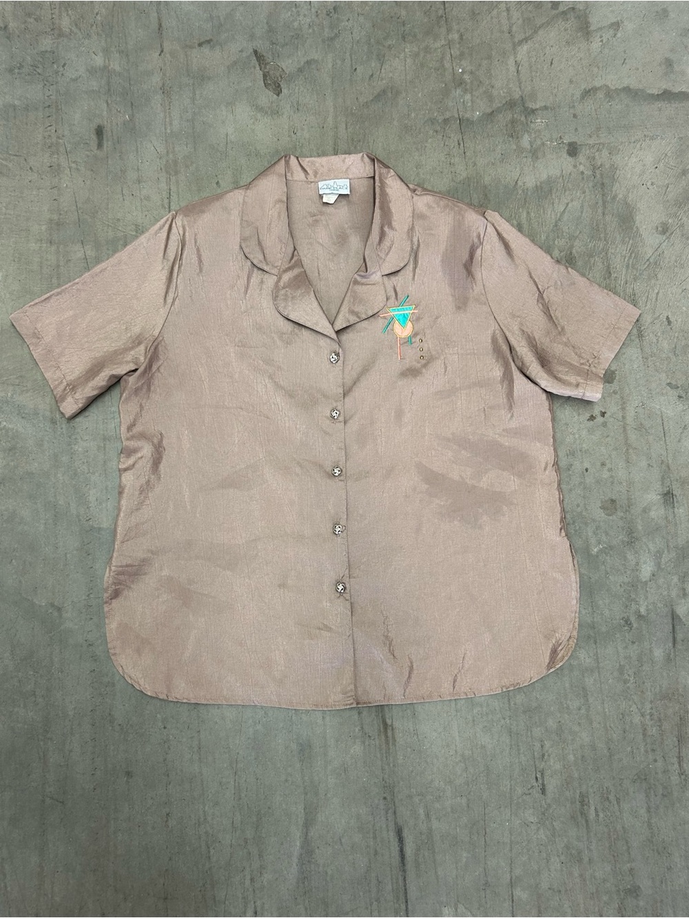 Retro Geometric Button Down - Picture 4 of 4